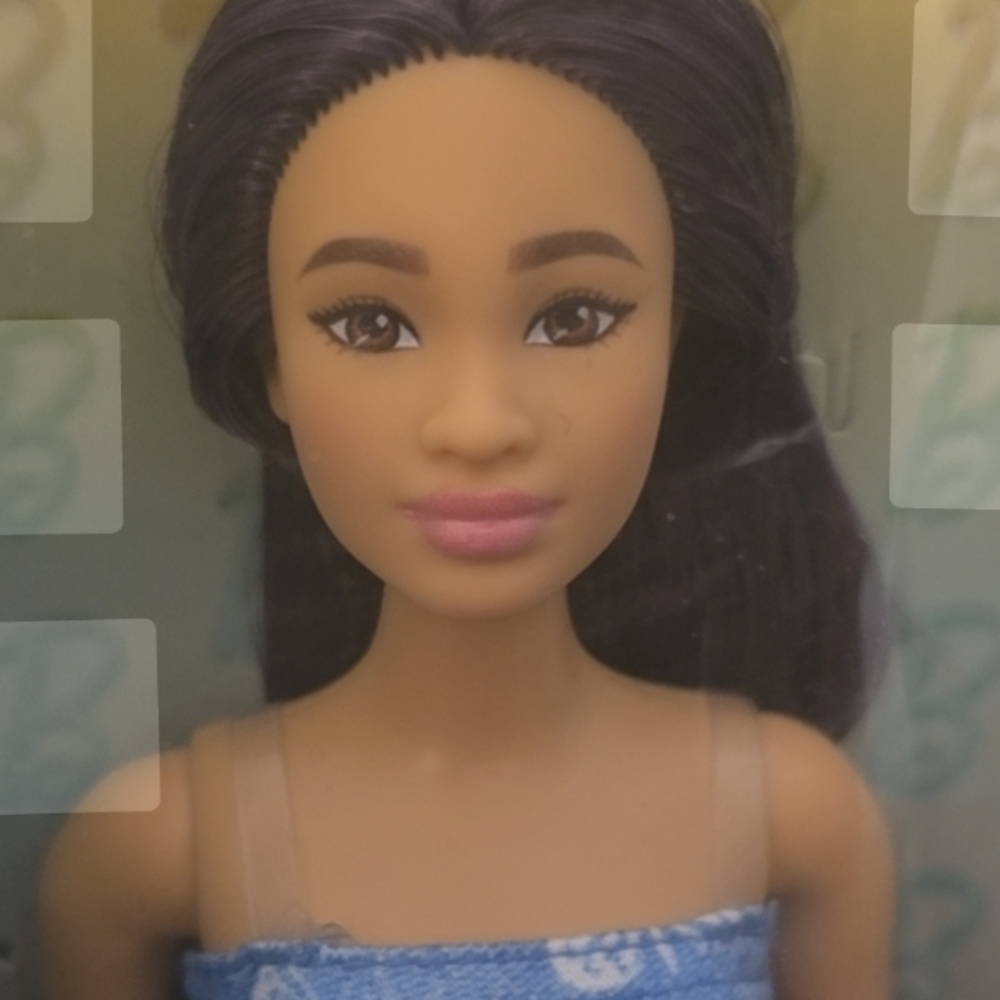 Barbie Purple Streaks Hair Blue Butterfly Dress Pink Boots Doll 231 NIB